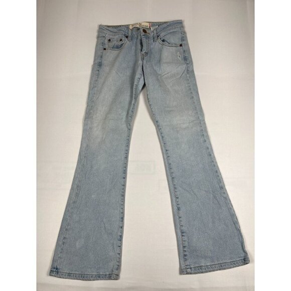 Levi's Denim - Levi's 518 Superlow Bootcut Jeans Juniors 7M Light Wash Stretch Blue Denim